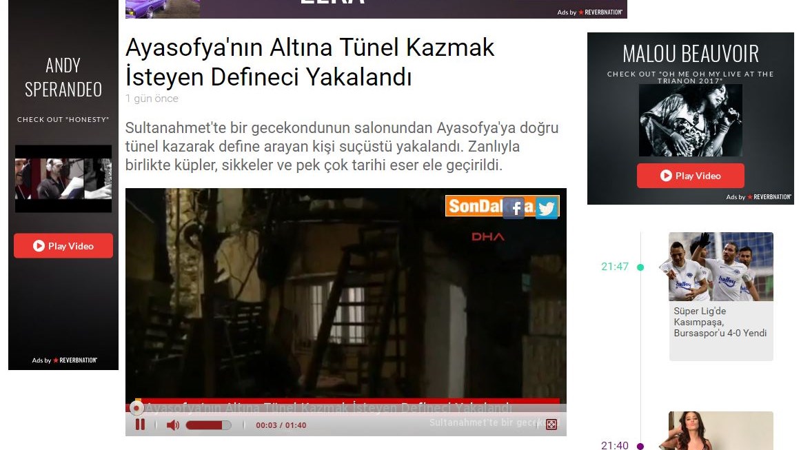 Η τουρκική αστυνομία απέτρεψε ριφιφί στην Αγία Σοφία – ΒΙΝΤΕΟ