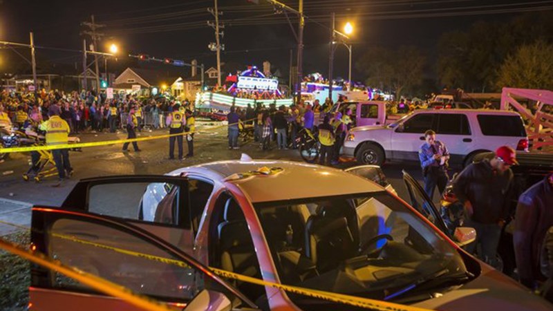 Σε 28 ανήλθε ο αριθμός των τραυματιών στη Νέα Ορλεάνη