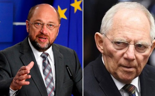 Ο Σόιμπλε συγκρίνει τον Σουλτς με τον Τραμπ