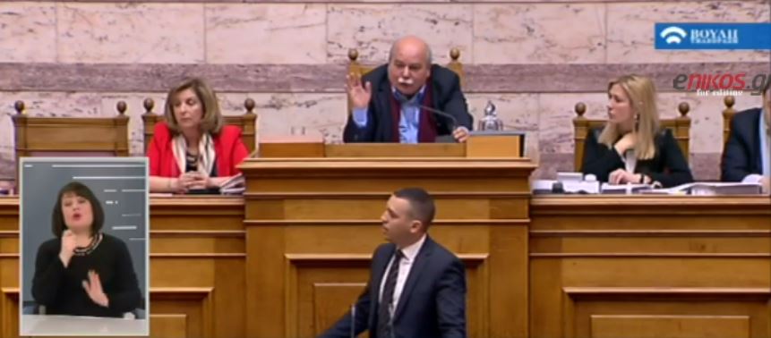 Μεγάλη ένταση στη Βουλή με Βούτση – Κασιδιάρη – ΒΙΝΤΕΟ