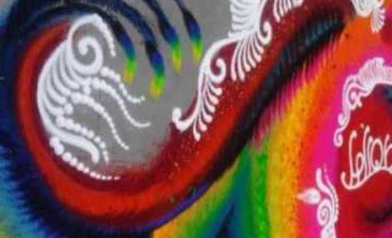 Rangoli: Η εντυπωσιακή τέχνη με την πολύχρωμη άμμο – ΒΙΝΤΕΟ