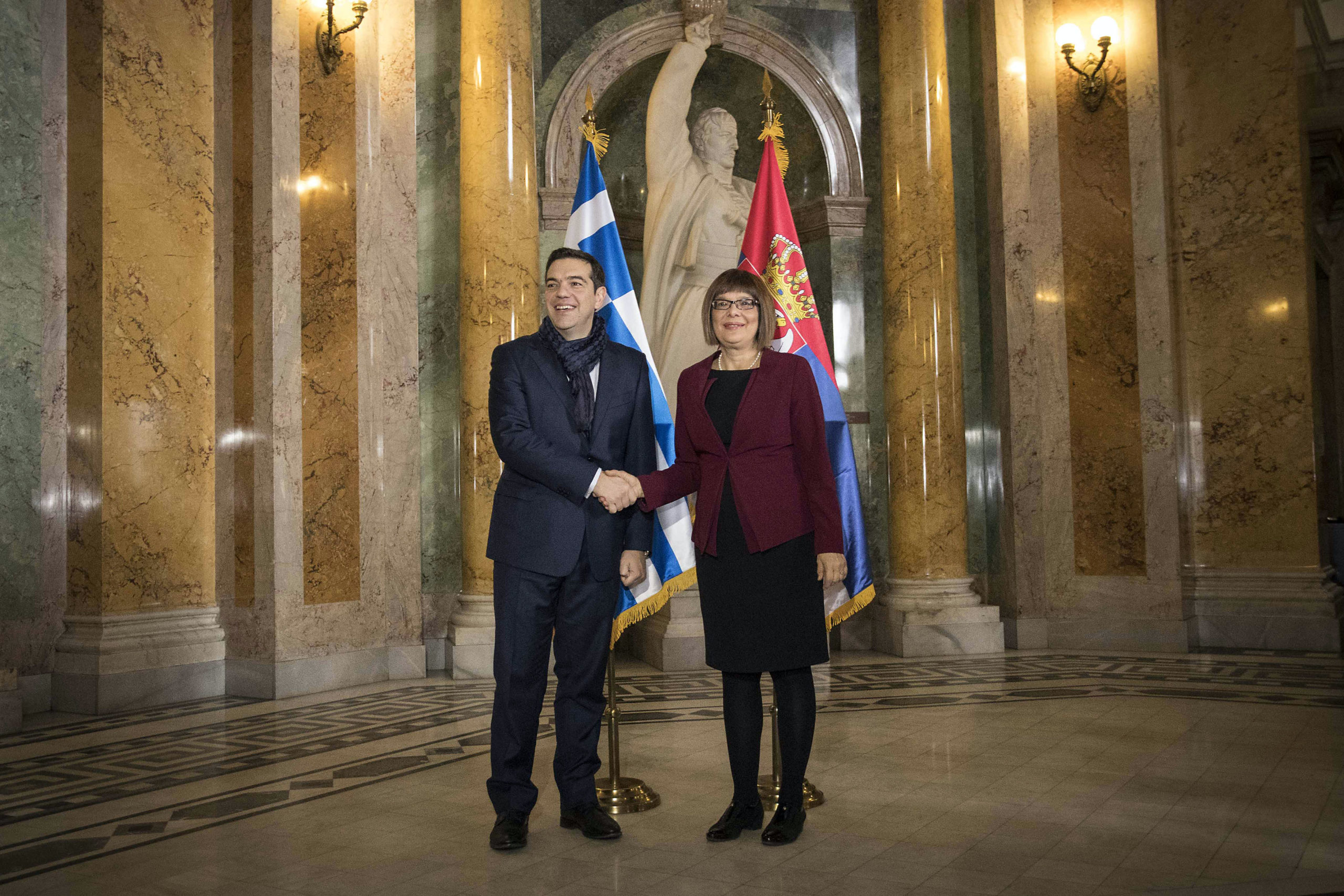 Τι συζήτησε ο Τσίπρας με την πρόεδρο της σερβικής Βουλής