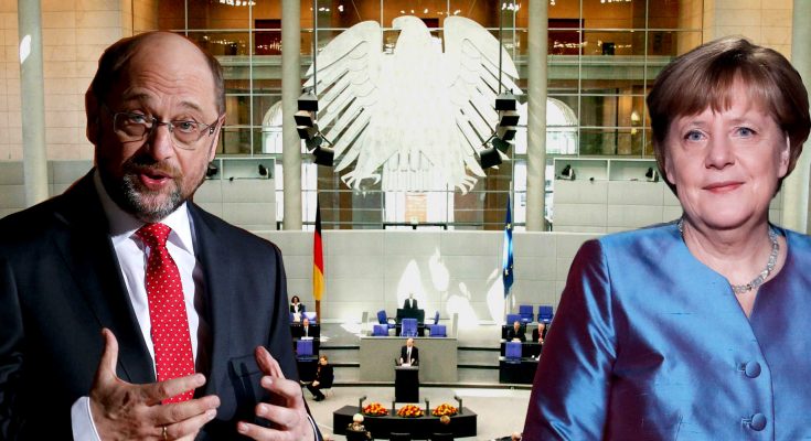 Νέα δημοσκόπηση στη Γερμανία: Μία ανάσα από τη Μέρκελ ο Σουλτς