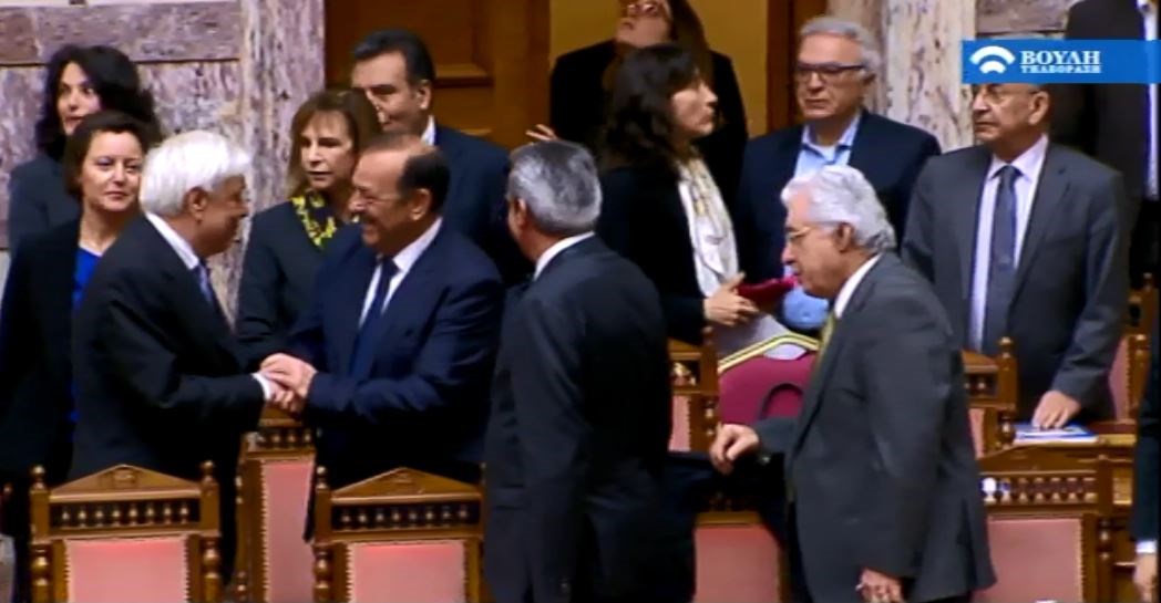 Παρουσία του Προκόπη Παυλόπουλου η εκδήλωση στην Ολομέλεια για τα 70 χρόνια από την ενσωμάτωση της Δωδεκανήσου στην Ελλάδα