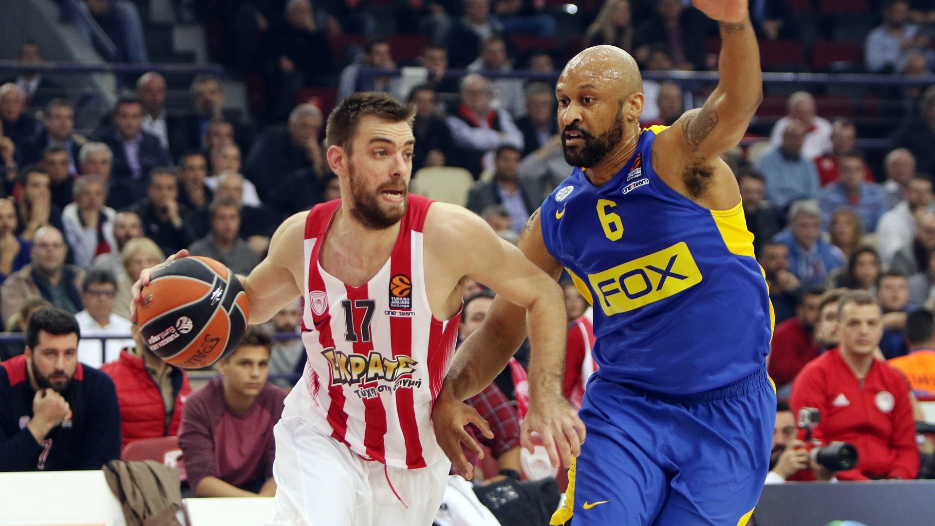 Μακάμπι Τελ Αβίβ – Ολυμπιακός 45-58 (30′)