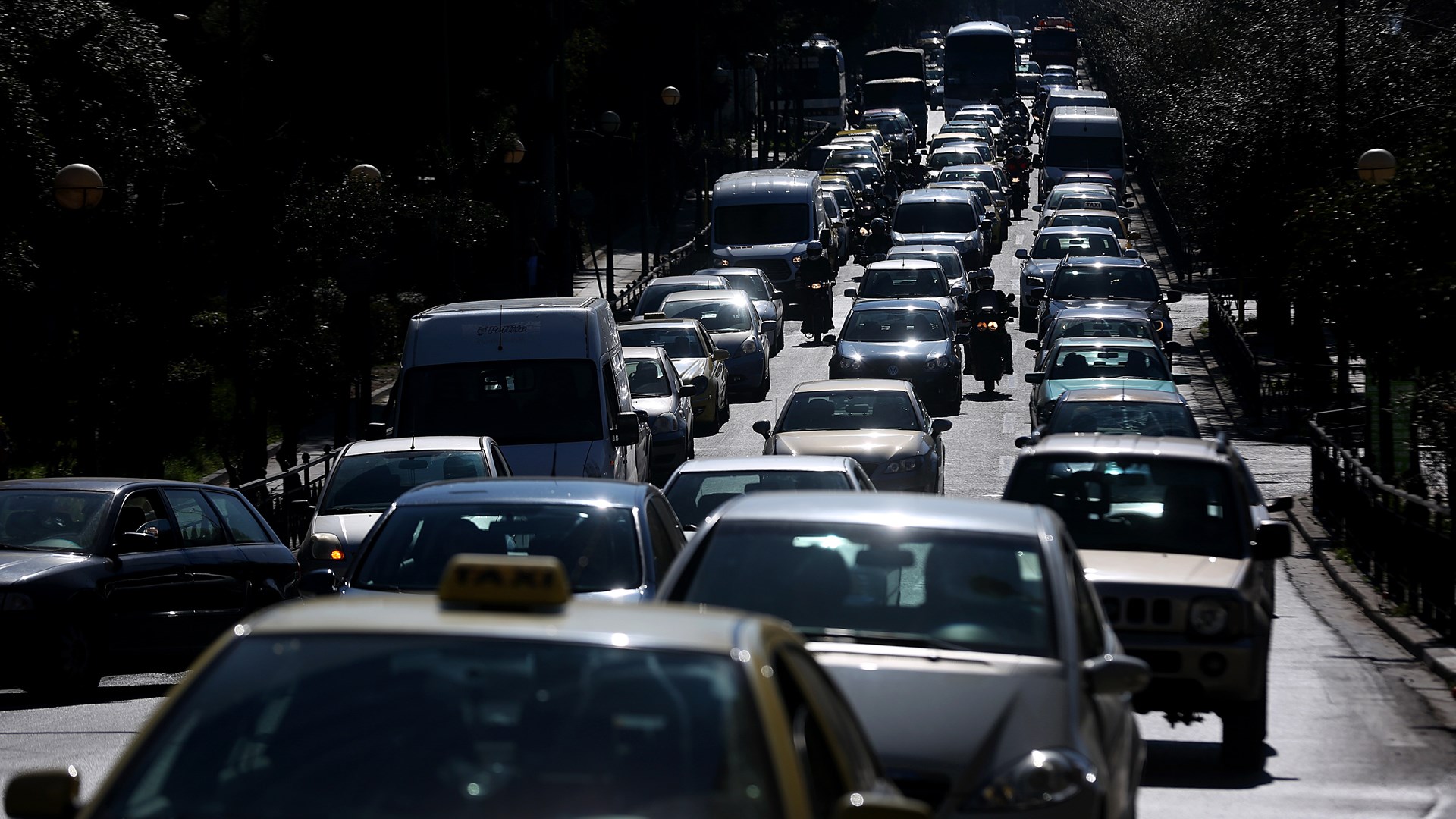 Μποτιλιάρισμα στους δρόμους της Αττικής