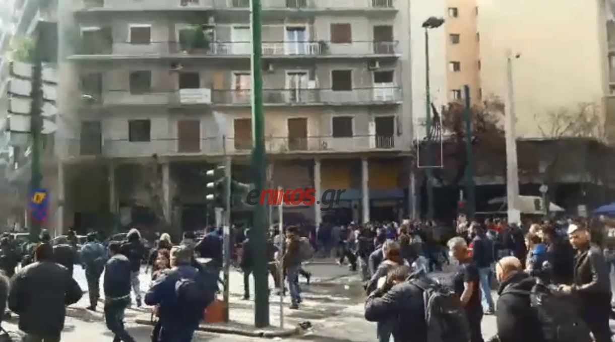 «Βροχή» από χημικά και πέτρες – ΒΙΝΤΕΟ