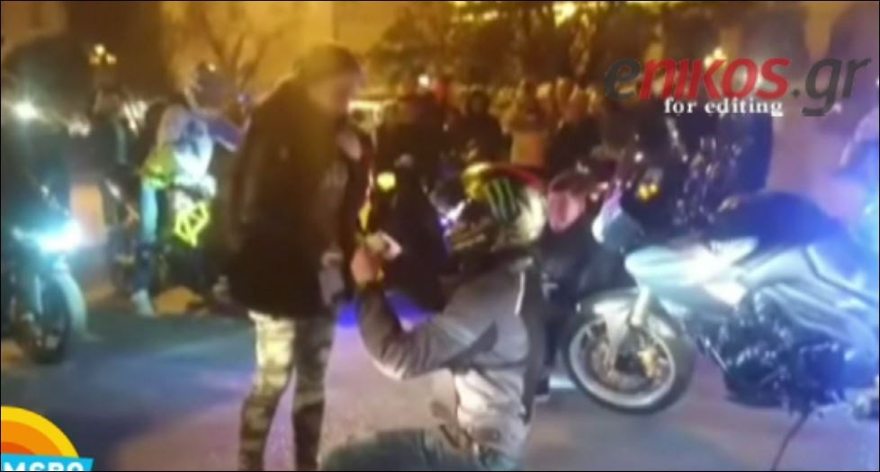 Πρόταση γάμου… με μηχανές στη Θεσσαλονίκη – ΒΙΝΤΕΟ