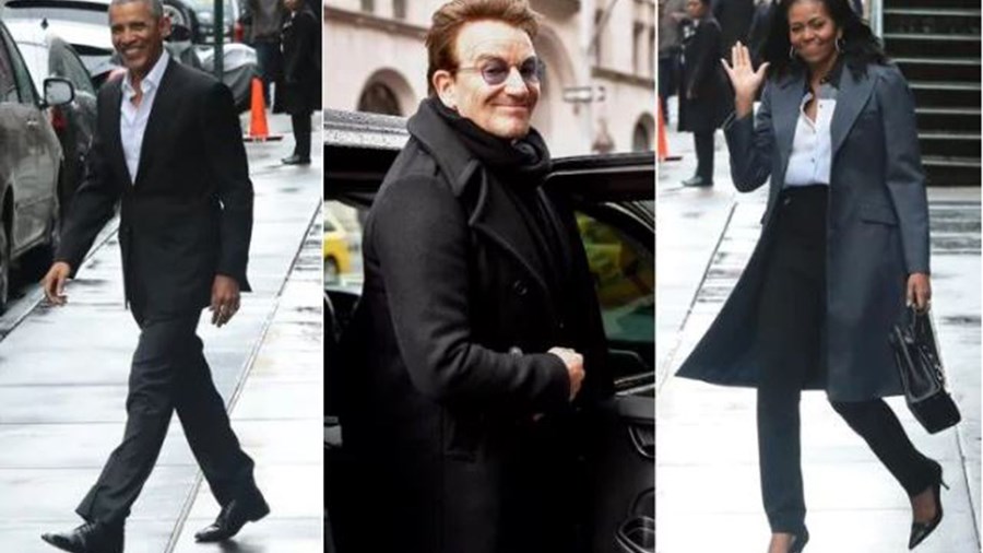 Αποθεώθηκε το ζεύγος Ομπάμα – Γευμάτισε με τον Bono – ΒΙΝΤΕΟ – ΦΩΤΟ