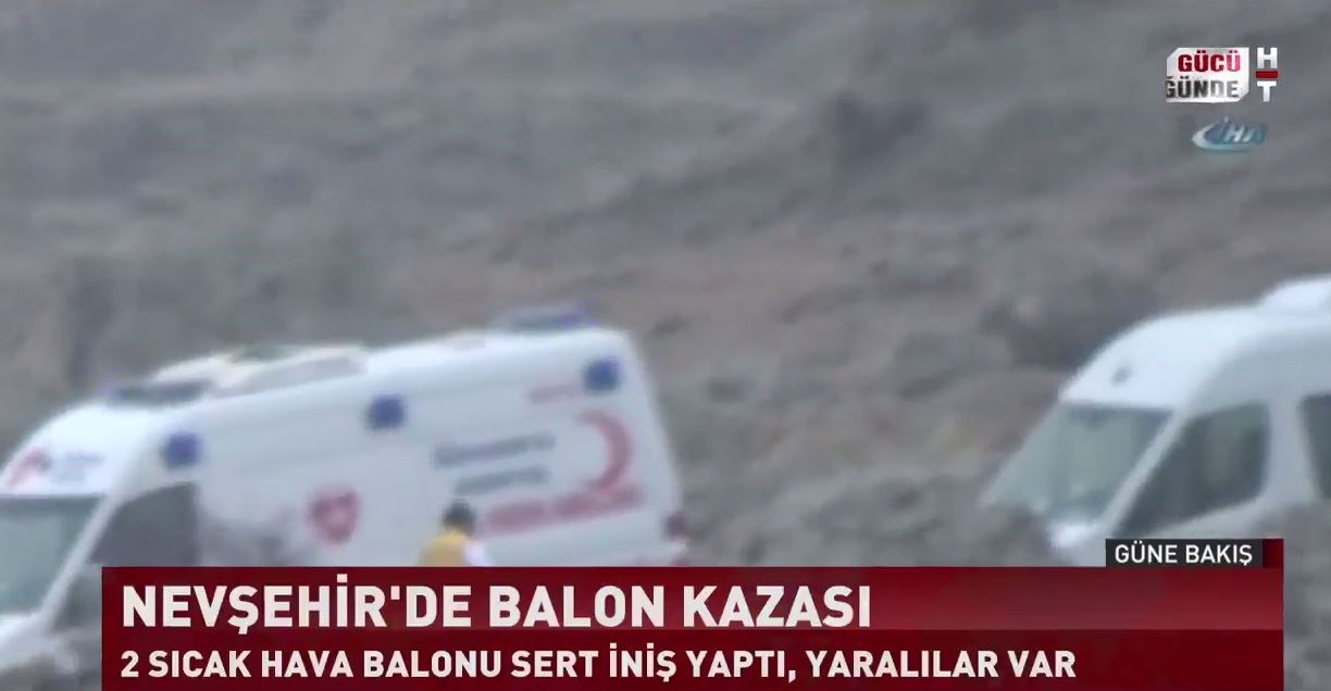 Έπεσαν τουριστικά αερόστατα στην Καππαδοκία – Δεκάδες τραυματίες – ΒΙΝΤΕΟ