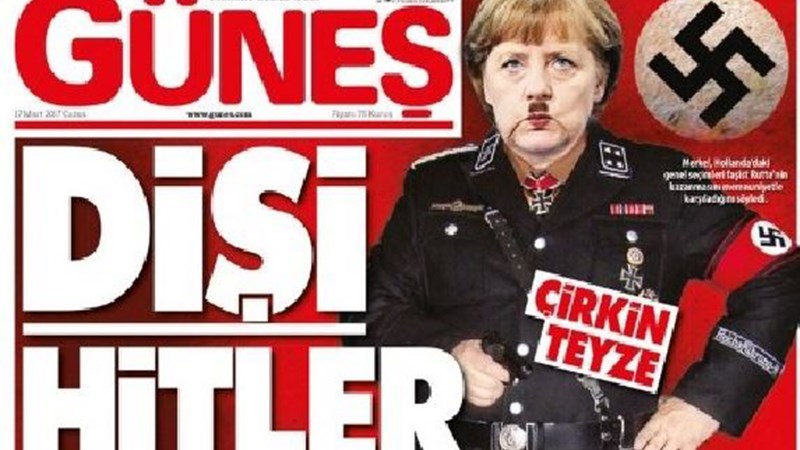 Χίτλερ η Μέρκελ σε πρωτοσέλιδο τουρκικής εφημερίδας – ΦΩΤΟ