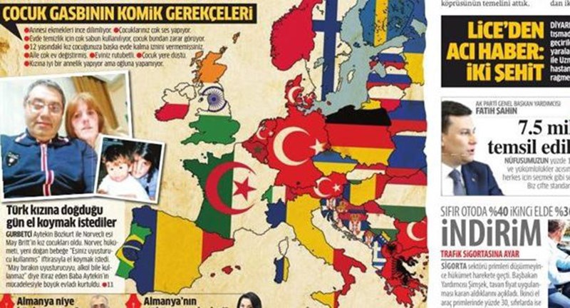 Ασύλληπτη πρόκληση από τουρκική εφημερίδα: Το 2050 η Ελλάδα θα είναι Αλβανία