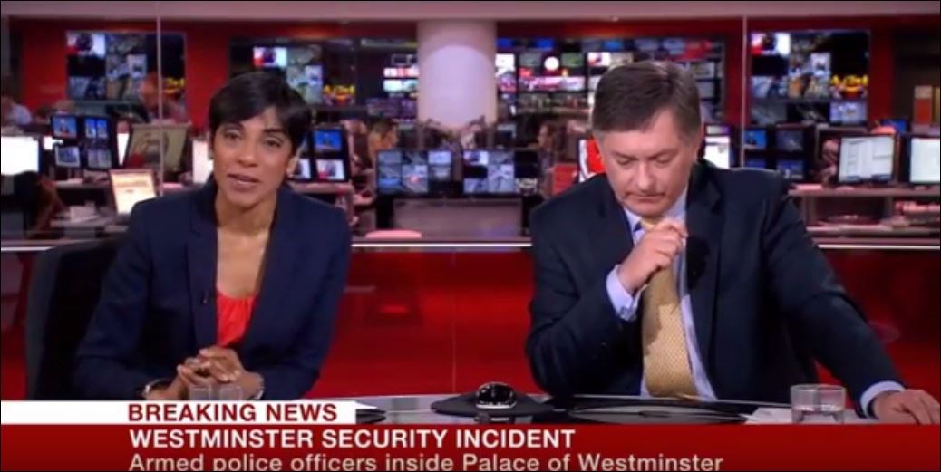 Η κίνηση της παρουσιάστριας του BBC την ώρα της επίθεσης που προκάλεσε αντιδράσεις στα social media – ΒΙΝΤΕΟ