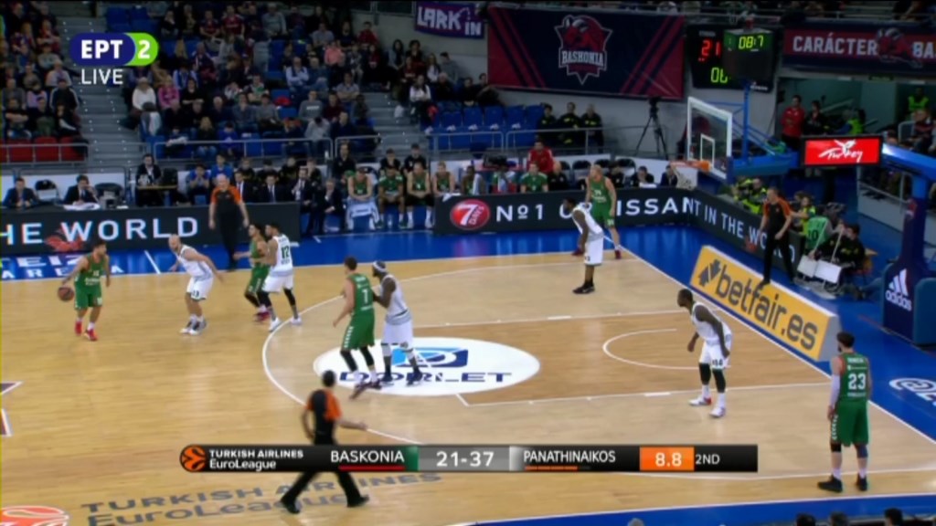 Μπασκόνια – Παναθηναϊκός 21-37 (ΗΜ.)