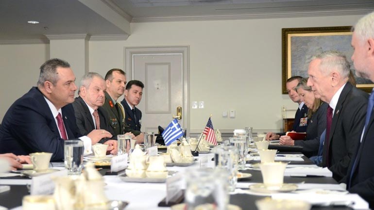 Συνάντηση Καμμένου – Μάτις: Καινούργια μέρα στις ελληνοαμερικανικές σχέσεις και στην Άμυνα – ΒΙΝΤΕΟ – ΦΩΤΟ