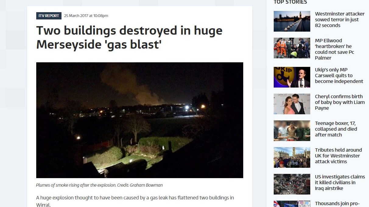 Έκρηξη στο Μέρσεϊσαϊντ – Ισοπεδώθηκαν δύο κτίρια – ΤΩΡΑ