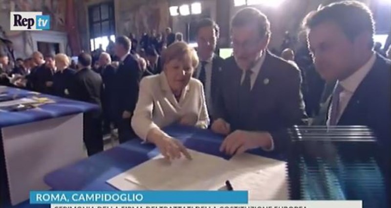 Η Μέρκελ ξέσπασε στα γέλια με την τεράστια υπογραφή του Νίκου Αναστασιάδη – ΒΙΝΤΕΟ