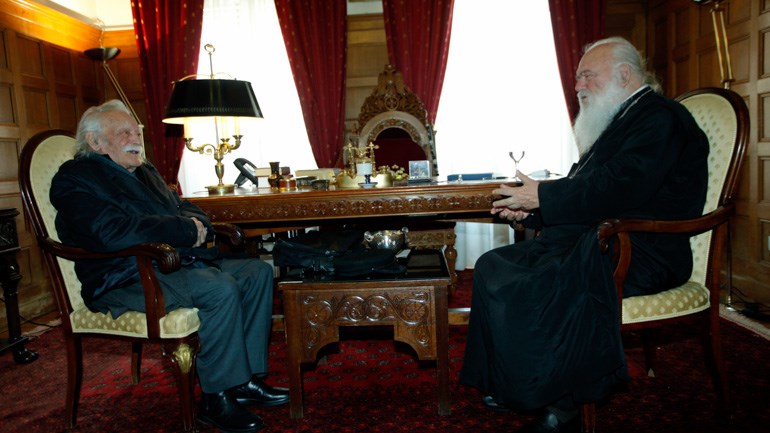 O Γλέζος στον Αρχιεπίσκοπο Ιερώνυμο: Θέλω θρησκευτική κηδεία