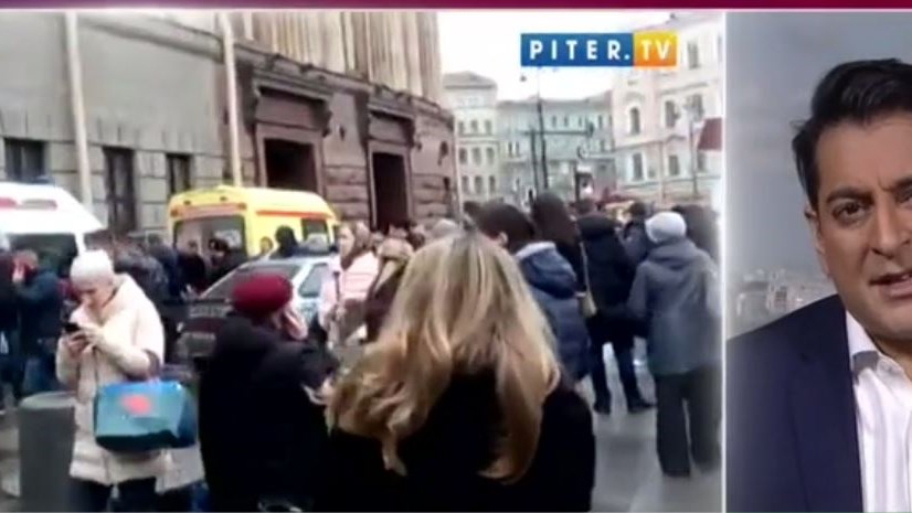 LIVE από το σημείο της έκρηξης στο μετρό της Αγίας Πετρούπολης