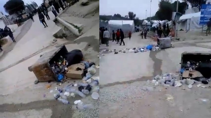 Επεισόδια στο hot spot της Μόριας – Τραυματίστηκε αστυνομικός – ΒΙΝΤΕΟ