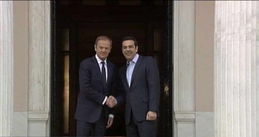 Συνάντηση Τσίπρα – Τουσκ στο Μαξίμου – ΤΩΡΑ