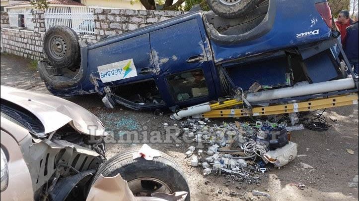 Σοβαρό τροχαίο στη Λαμία – ΦΩΤΟ