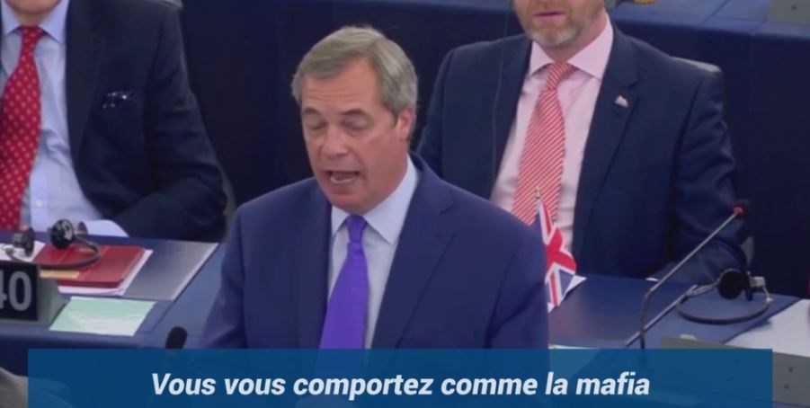 Χαμός στην Ευρωβουλή με τον Φάρατζ: Χαρακτήρισε μαφία και γκάνγκστερ την Ε.Ε. – ΒΙΝΤΕΟ