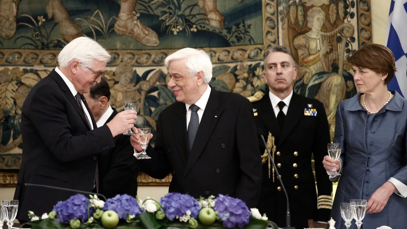 Η προσφώνηση του Πρόεδρου της Δημοκρατίας στο δείπνο προς τιμήν του Φρανκ Βάλτερ Σταϊνμάγερ