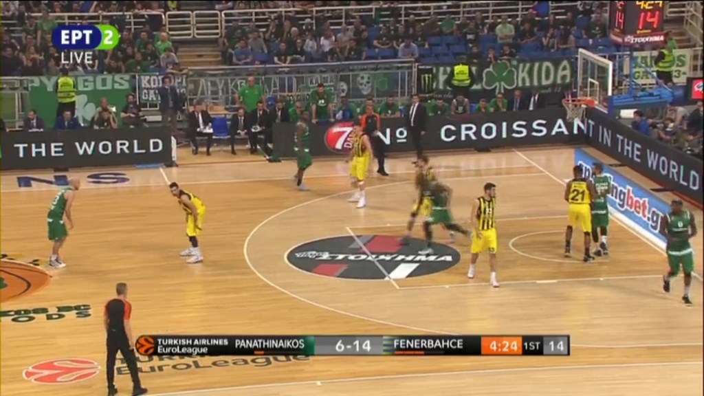 Παναθηναϊκός – Φενέρ 15-16 (10′)