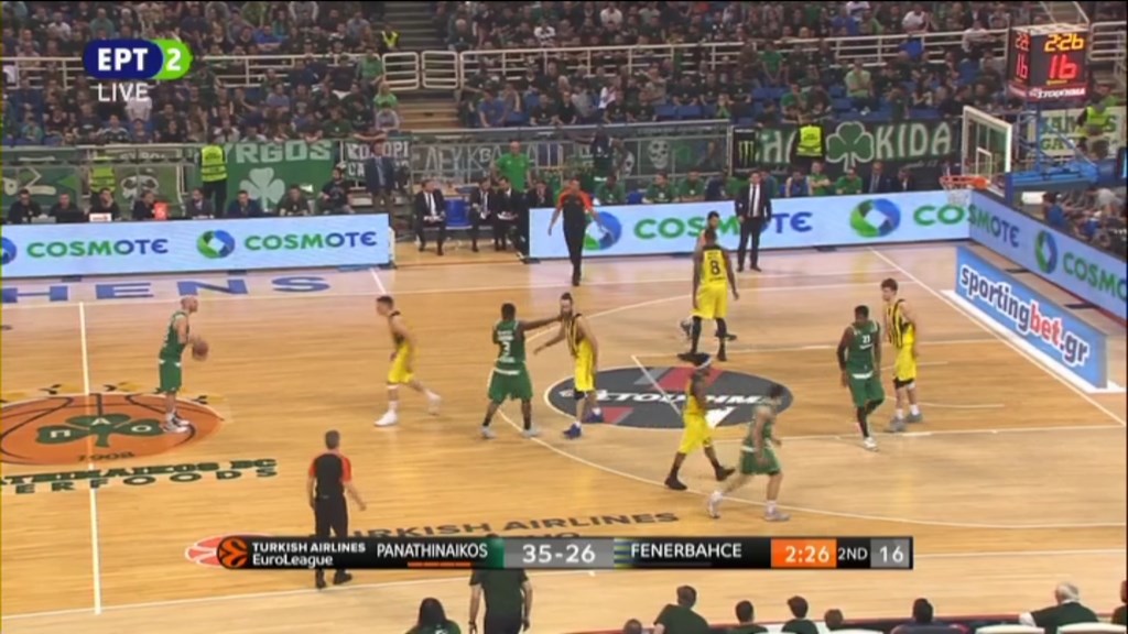 Παναθηναϊκός – Φενέρ 42-28 (ΗΜ.)