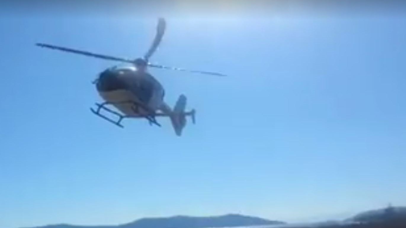 Η απογείωση του ελικοπτέρου που χρησιμοποίησε η Ρούπα για την απόδραση Μαζιώτη – ΒΙΝΤΕΟ