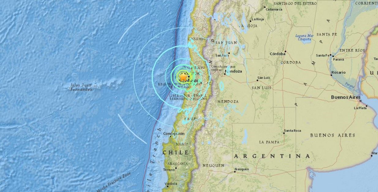 Ισχυρός σεισμός 6,9 Ρίχτερ στη Χιλή