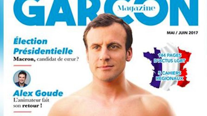 Ημίγυμνος ο Μακρόν σε εξώφυλλο gay περιοδικού – ΦΩΤΟ
