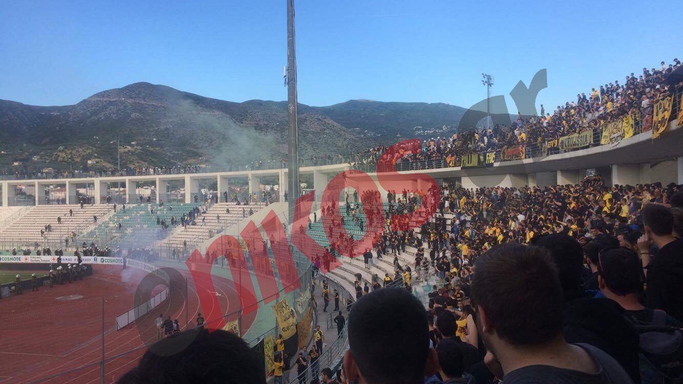 ΦΩΤΟ από τα επεισόδια στο Πανθεσσαλικό – ΤΩΡΑ