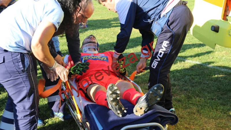 Τραυματισμός-σοκ του τερματοφύλακα του ΠΑΣ Γιάννινα σε φιλικό στη Λευκάδα – ΦΩΤΟ