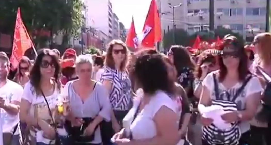 Διαμαρτυρία της ΠΟΕ-ΟΤΑ στο υπ. Εσωτερικών – ΒΙΝΤΕΟ