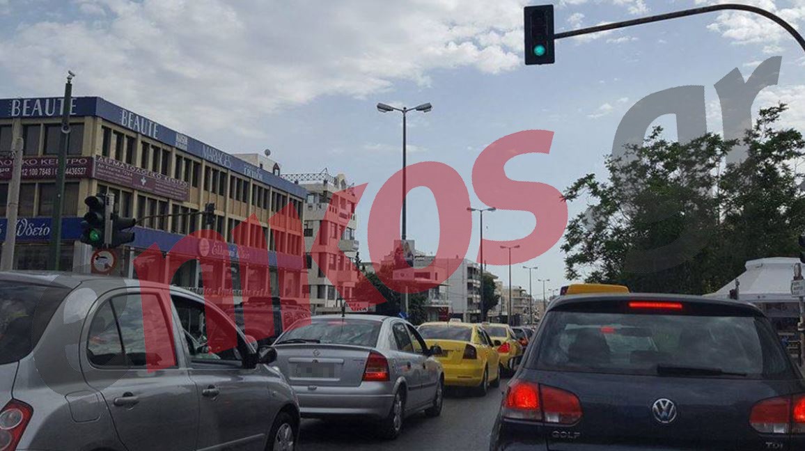 Μποτιλιάρισμα στην κάθοδο της Κηφισίας – ΦΩΤΟ – ΤΩΡΑ