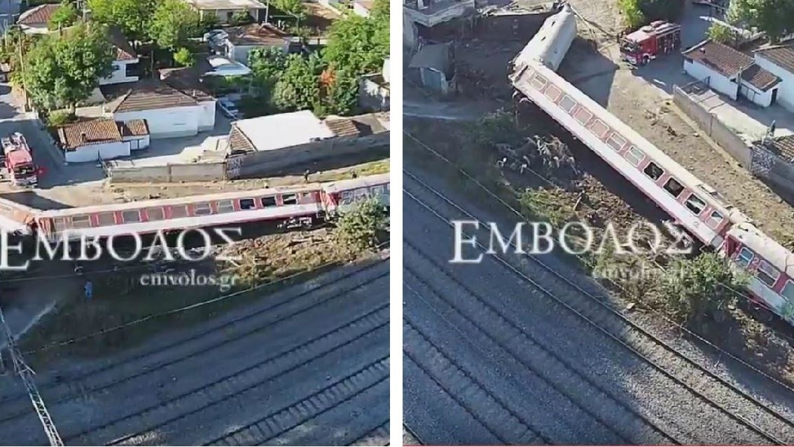 Εναέριες εικόνες που κόβουν την ανάσα από το σημείο της τραγωδίας – ΒΙΝΤΕΟ