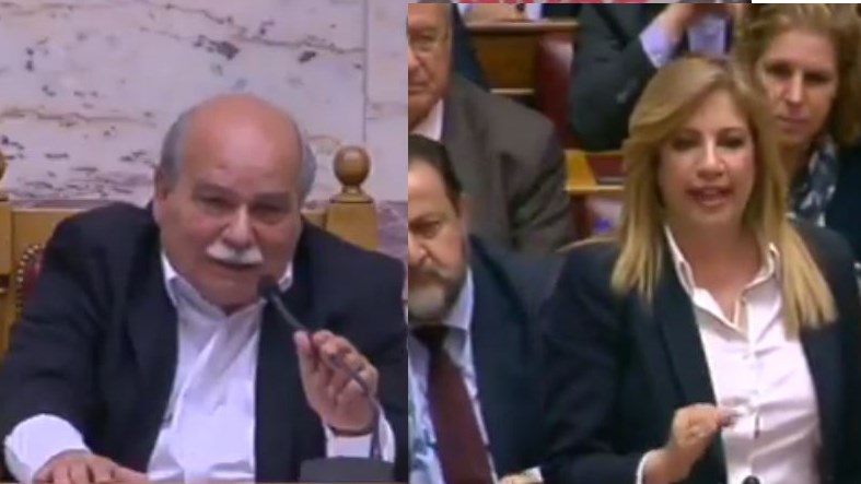 Άγρια κόντρα  Βούτση – Γεννηματά – ΒΙΝΤΕΟ