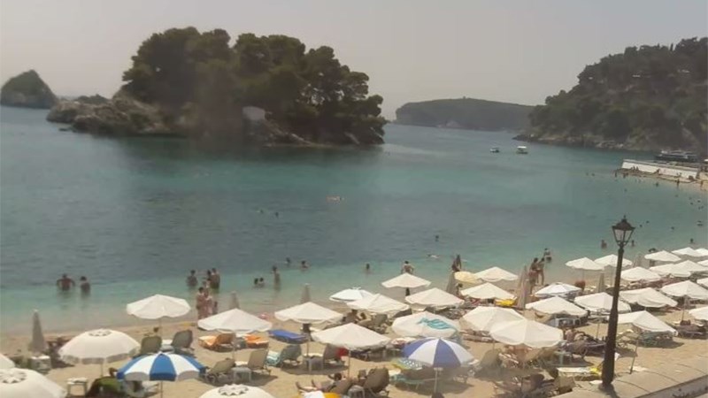 Δες ζωντανή εικόνα από την παραλία της Πάργας