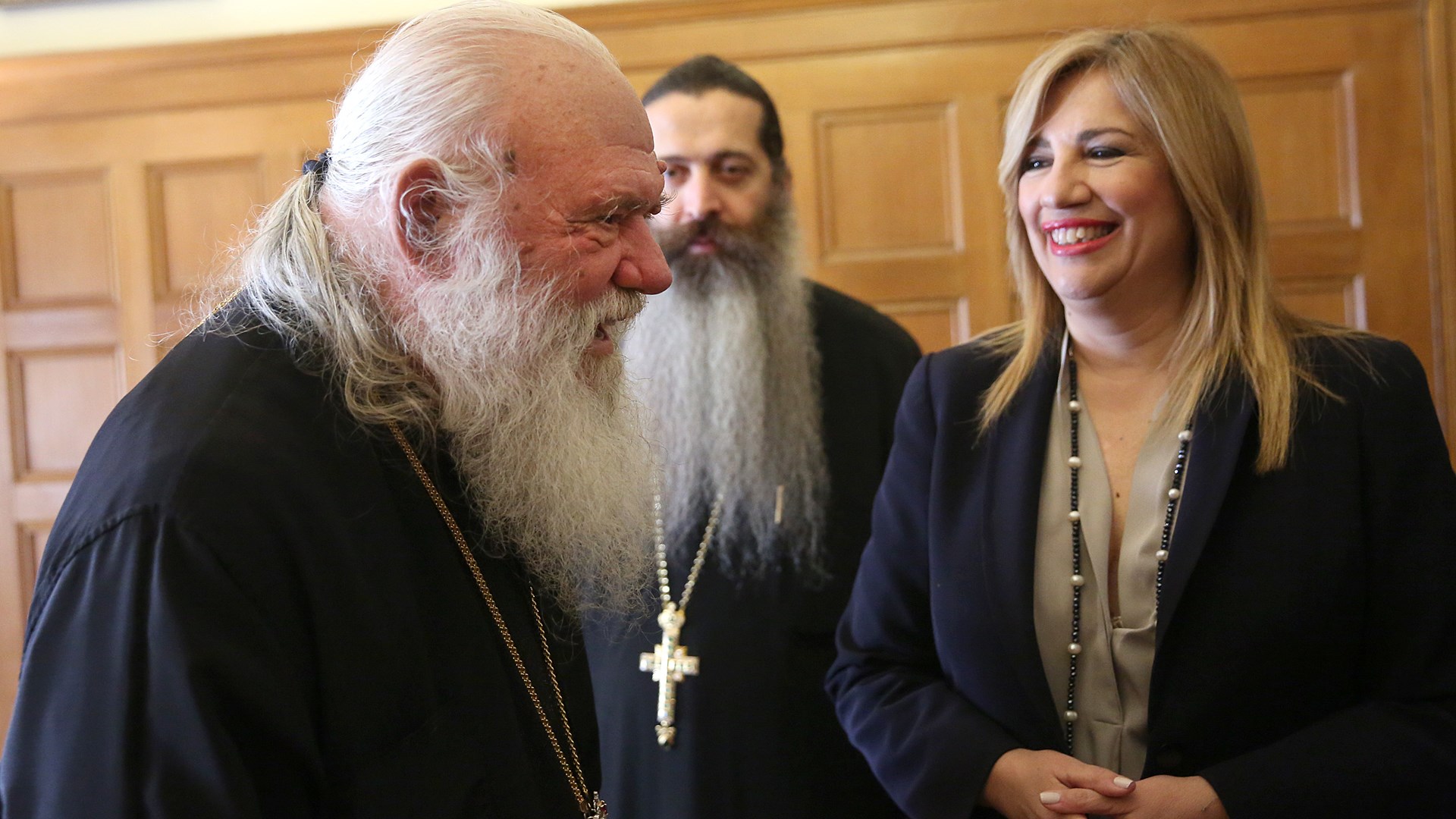 Με τον Αρχιεπίσκοπο Ιερώνυμο συναντήθηκε η Γεννηματά – ΦΩΤΟ