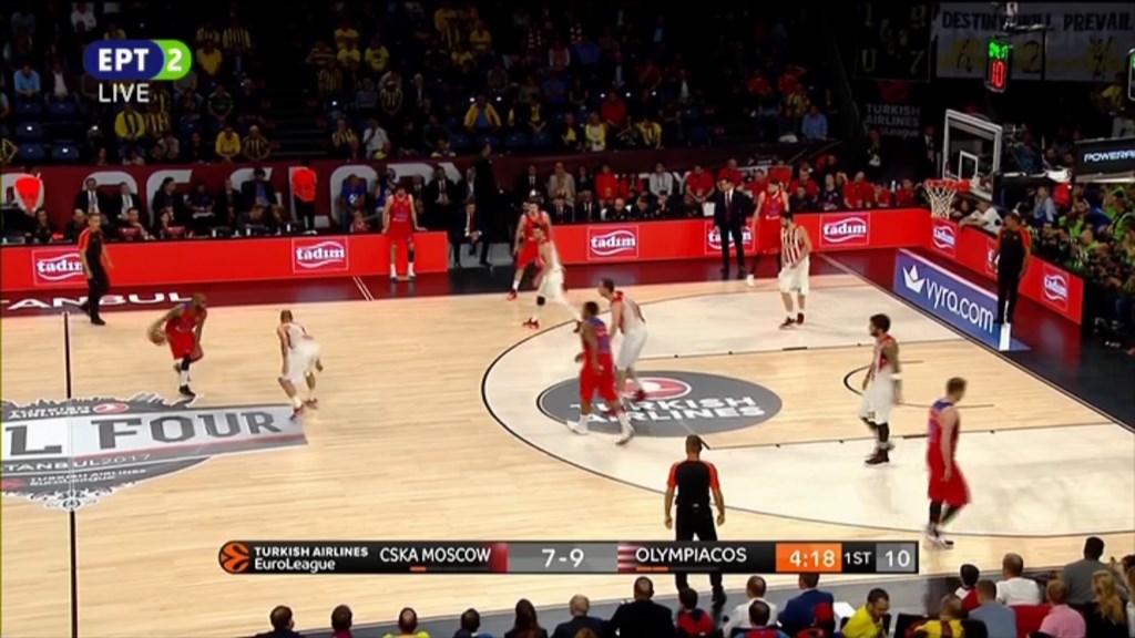 ΤΣΣΚΑ – Ολυμπιακός 18-12 (10′)