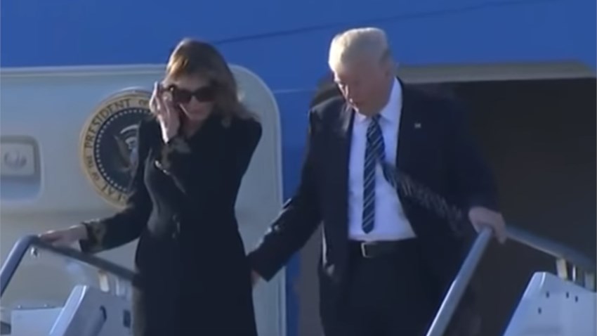 Η Μελάνια αγνοεί ξανά επιδεικτικά τον Τραμπ – ΒΙΝΤΕΟ