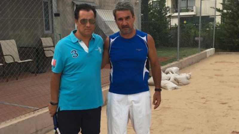 Ο Άδωνις και ο Λοβέρδος αντίπαλοι στο… τένις – ΦΩΤΟ