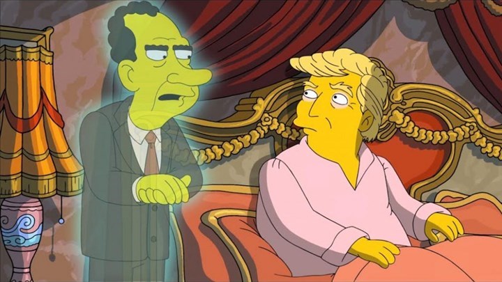 Το φάντασμα του Νίξον επισκέπτεται τον Τραμπ στο νέο επεισόδιο των Simpsons – ΒΙΝΤΕΟ