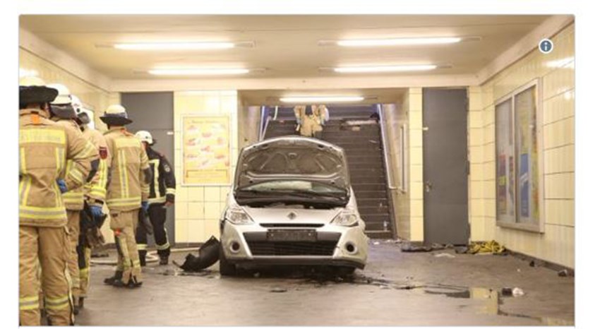 Αυτοκίνητο εισέβαλε στο μετρό του Βερολίνου – Έξι τραυματίες – ΦΩΤΟ