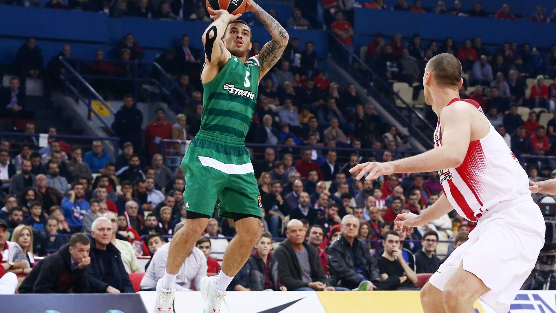 Ολυμπιακός – Παναθηναϊκός 35-33 (ΗΜ.)