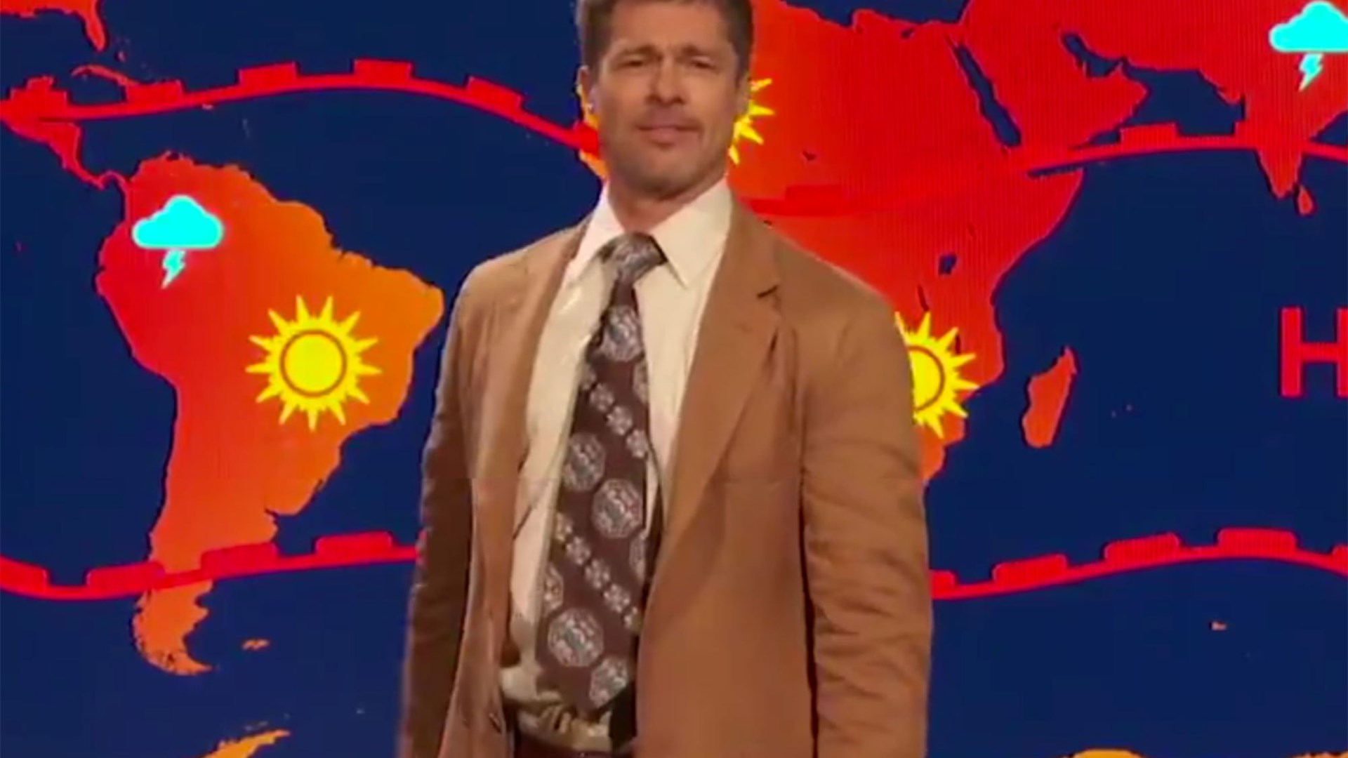 Ο μετεωρολόγος… Μπραντ Πιτ τρολάρει τον Τραμπ – ΒΙΝΤΕΟ