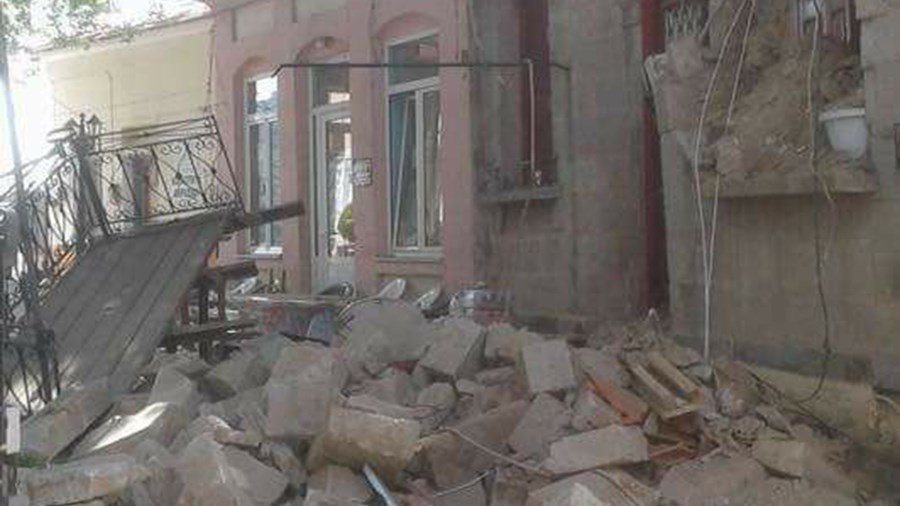 Ζημιές και στο Ακράσι Λέσβου προκάλεσε ο σεισμός – ΦΩΤΟ