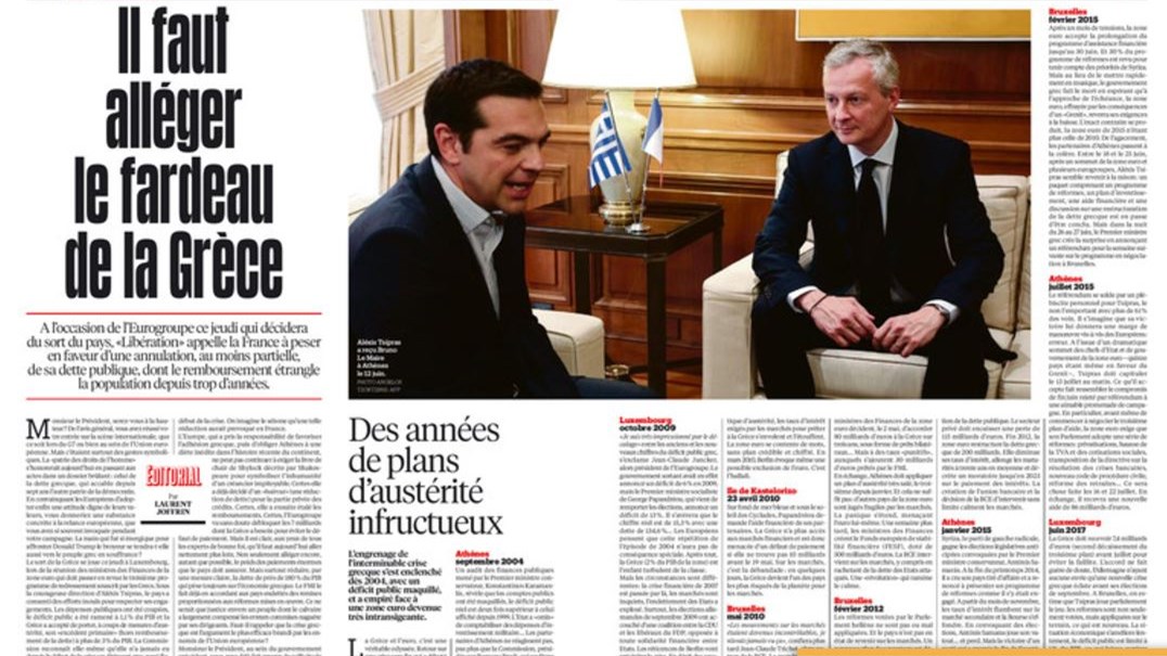 Liberation: Κύριε Μακρόν, δώστε το χέρι στον ελληνικό λαό